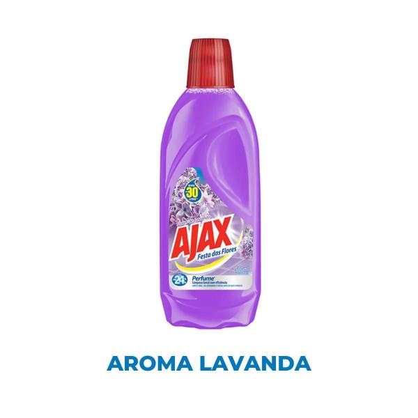 Limpador Festa das Flores Lavanda Ajax 500ml Imagem de Limpador Festa das Flores Lavanda Ajax 500ml