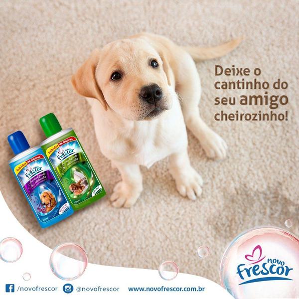 Imagem de Limpador Inibidor De Odores PET Novo Frescor 140ml Para Cães E Gatos Bloqueador de Maus Odores