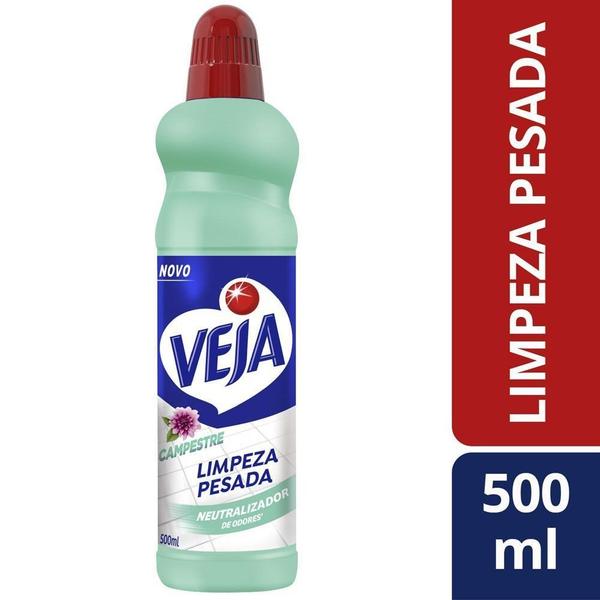 Imagem de Limpador Limpeza Pesada Floral Campestre Veja 500ml