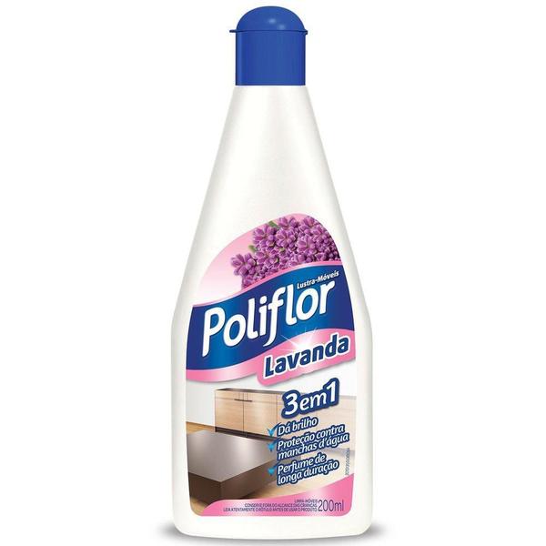 Imagem de Limpador Lustra Moveis 3 Em 1 Lavanda Poliflor Frasco 200Ml