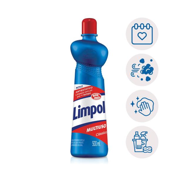 Imagem de Limpador Multiuso Classico Limpol 500Ml Antiestático Bombril