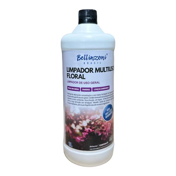 Limpador Multiuso Floral Concentrado Bellinzoni 1l Imagem de Limpador Multiuso Floral Concentrado Bellinzoni 1l