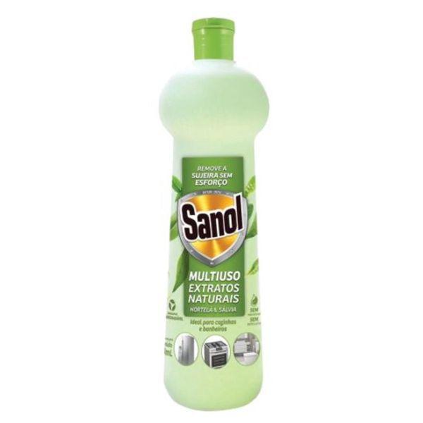 Imagem de Limpador Multiuso Sanol Extratos Naturais Hortelã e Sálvia 500ml