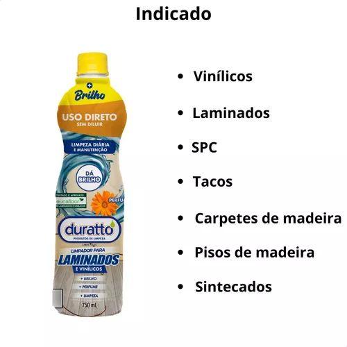 Imagem de Limpador Para Piso Laminado e Vinilico Uso Direto 750ml Duratto