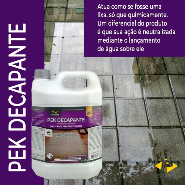 Imagem de Limpador Pek Decapante LP 5 Litros Pisoclean - Piso Clean