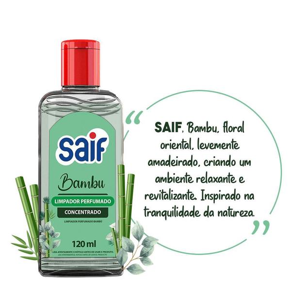 Limpador Perfumado Concentrado 120ml Bambu Saif Imagem de Limpador Perfumado Concentrado 120ml Bambu Saif