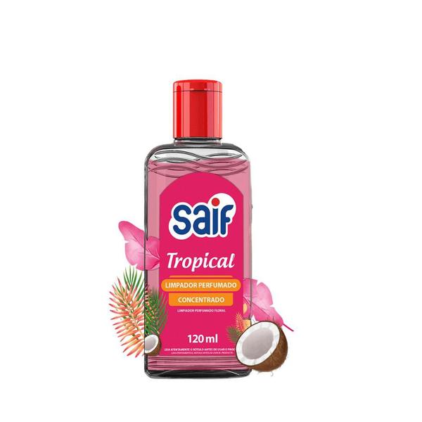 Limpador Perfumado Concentrado 120ml Tropical Saif Imagem de Limpador Perfumado Concentrado 120ml Tropical Saif