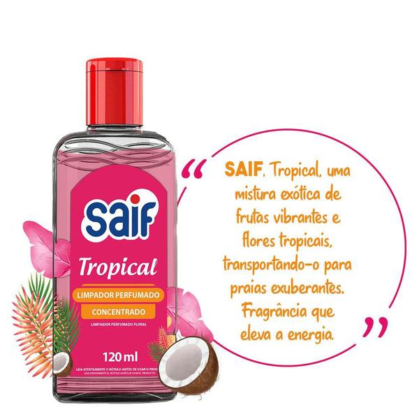 Limpador Perfumado Concentrado 120ml Tropical Saif Imagem de Limpador Perfumado Concentrado 120ml Tropical Saif