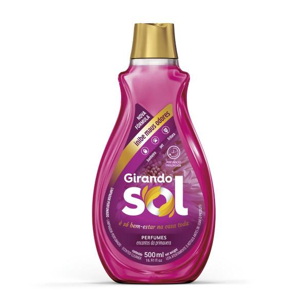 Limpador Perfumado Encantos Da Primavera Girando Sol 500Ml, Higienizador Multiuso Perfumado, Rosa, Perfumação Prolongada Imagem de Limpador Perfumado Encantos Da Primavera Girando Sol 500Ml, Higienizador Multiuso Perfumado, Rosa, Perfumação Prolongada