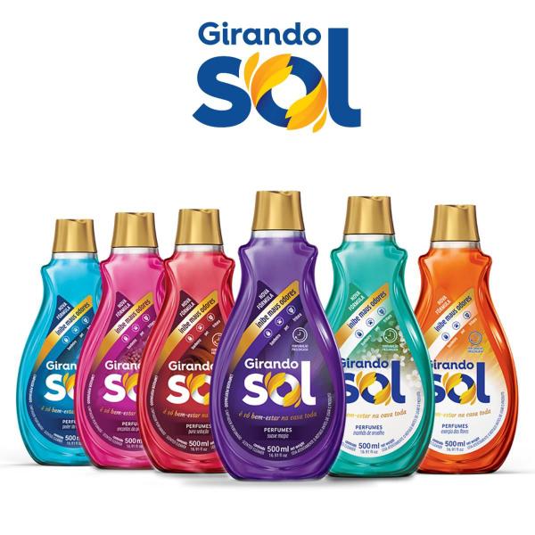 Limpador Perfumado Encantos Da Primavera Girando Sol 500Ml, Higienizador Multiuso Perfumado, Rosa, Perfumação Prolongada Imagem de Limpador Perfumado Encantos Da Primavera Girando Sol 500Ml, Higienizador Multiuso Perfumado, Rosa, Perfumação Prolongada
