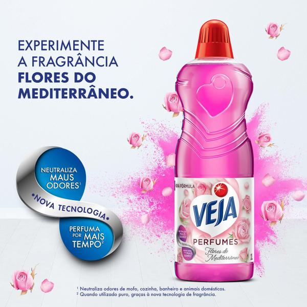 Imagem de Limpador Perfumado Veja 2L Flores Do Mediterraneo Com 30% Off