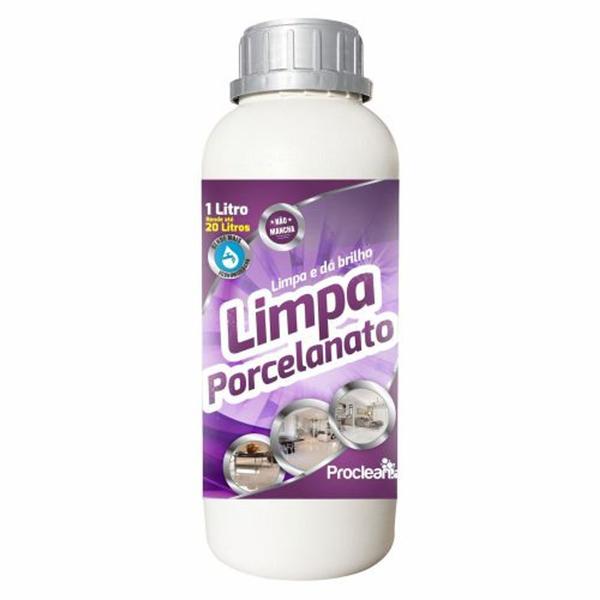 Limpador porcelanato - 1l - proclean - kit c/ 06 un. Imagem de Limpador porcelanato - 1l - proclean - kit c/ 06 un.