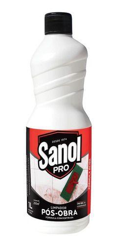 Imagem de Limpador Pós Obra Concentrado Profissional 1lt Sanol Cimento