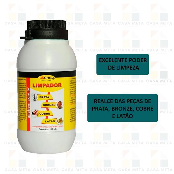 Imagem de Limpador Prata e Bronze (100ml) - Allchem