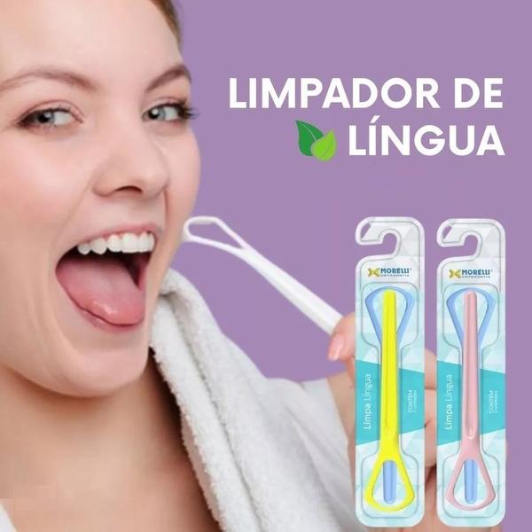 Imagem de Limpador Raspador de Língua com 4 unidades Morelli