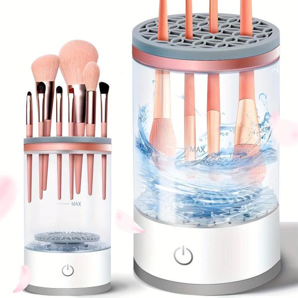 Limpador Recarregável Pincéis De Maquiagem Elétrico Limpeza - Correia Imagem de Limpador Recarregável Pincéis De Maquiagem Elétrico Limpeza