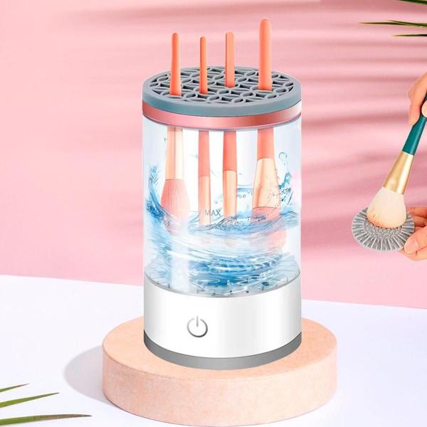 Limpador Recarregável Pincéis De Maquiagem Elétrico Limpeza - Correia Imagem de Limpador Recarregável Pincéis De Maquiagem Elétrico Limpeza
