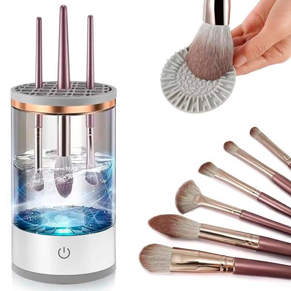 Limpador Recarregável Pincéis Maquiagem Limpeza Automática - Bellator Imagem de Limpador Recarregável Pincéis Maquiagem Limpeza Automática
