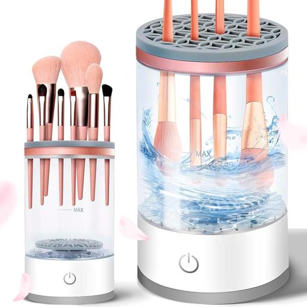 Limpador Recarregável Pincéis Maquiagem Limpeza Automática - Bellator Imagem de Limpador Recarregável Pincéis Maquiagem Limpeza Automática
