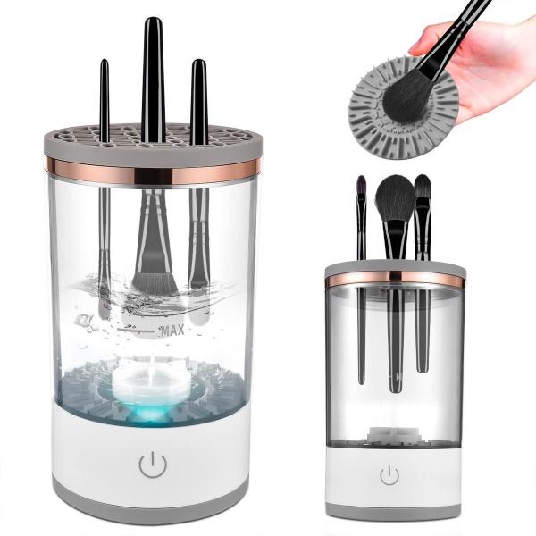 Limpador Recarregável Pincéis Maquiagem Limpeza Automática - Bellator Imagem de Limpador Recarregável Pincéis Maquiagem Limpeza Automática