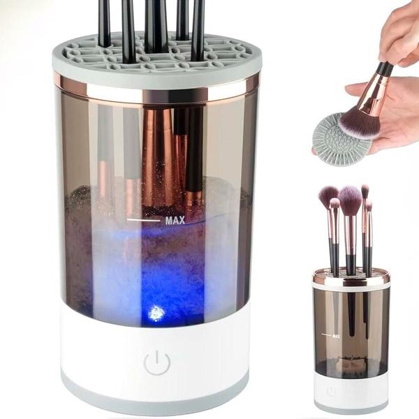 Limpador Recarregável Pincéis Maquiagem Limpeza Automática - Bellator Imagem de Limpador Recarregável Pincéis Maquiagem Limpeza Automática