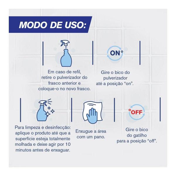 Imagem de Limpador Spray Anti Bac Veja Banheiro Oxi 500Ml Refil