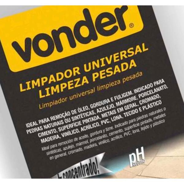 Imagem de Limpador Universal Limpeza Pesada Biodegradável 1 Litro Vonder Limpador Universal Limpeza Pesada Biodegradável 1 Litro Vonder 