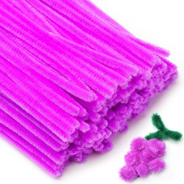 Imagem de Limpadores de cachimbo Eppingwin 200 unidades Purple Craft Supplies Chenille