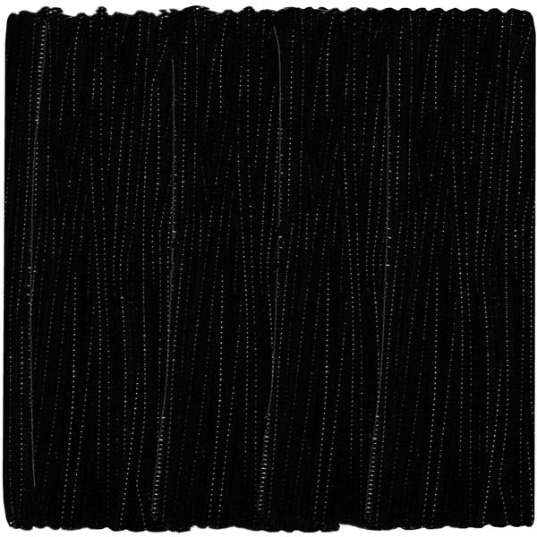 Imagem de Limpadores de cachimbo GOTOONE Black Chenille Stems (pacote com 300)