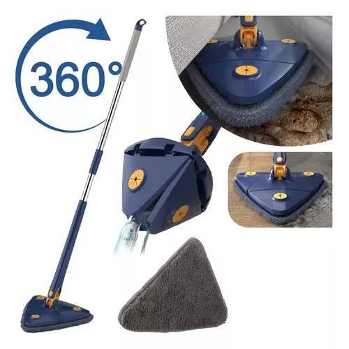Limpeza 360: Rodo De Limpeza Esfregão Triangular Giratório Limpa Vidros - Melhor Preço Imagem de Limpeza 360: Rodo De Limpeza Esfregão Triangular Giratório Limpa Vidros