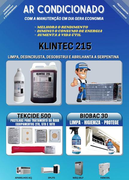 Imagem de Limpeza de serpentina de Ar Condicionado - KLINTEC 215  Kit-6un 