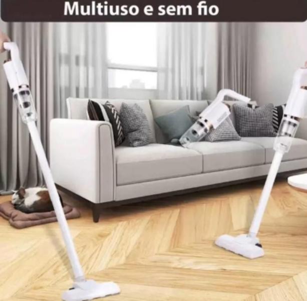 Imagem de Limpeza Livre de Fios com o Aspirador de Pó Portátil Sem Fio