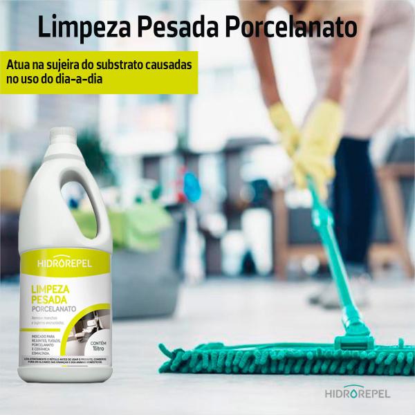 Imagem de Limpeza Pesada Porcelanato 1lt Hidrorepel - Limpador / Remov