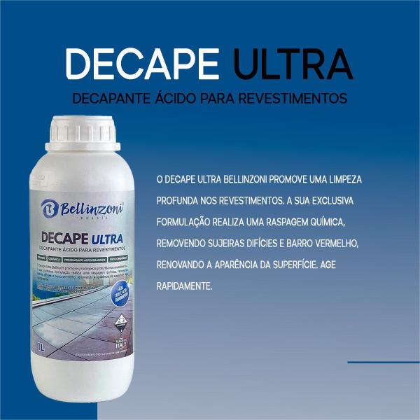 Limpeza Profunda Decapante Ultra Pisos Granito 1l Kit 3 - bellinzoni Imagem de Limpeza Profunda Decapante Ultra Pisos Granito 1l Kit 3