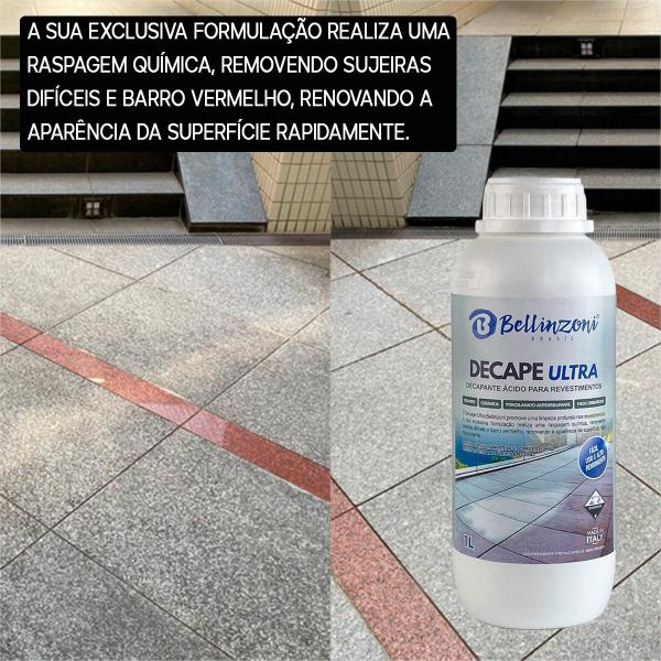 Limpeza Profunda Decapante Ultra Pisos Granito 1l Kit 3 - bellinzoni Imagem de Limpeza Profunda Decapante Ultra Pisos Granito 1l Kit 3