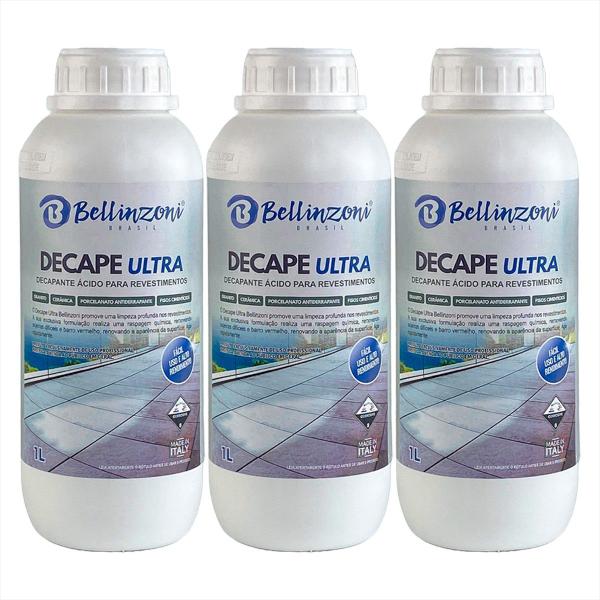 Limpeza Profunda Decapante Ultra Pisos Granito 1l Kit 3 - bellinzoni Imagem de Limpeza Profunda Decapante Ultra Pisos Granito 1l Kit 3