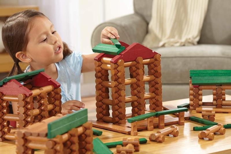 Imagem de LINCOLN LOGS - Edição Coleccionador - 327 Peças - Madeira Real - Jogo Infantil Criativo