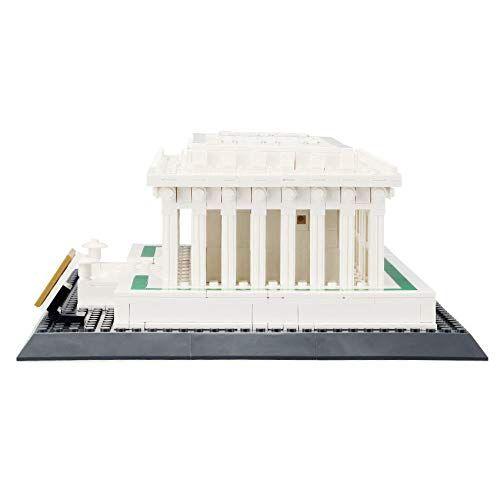 Imagem de Lincoln Memorial Building Block Set (979 Peças) Washington D.C. Lincoln Memorial Famous Landmark Series - Modelo de Arquitetura para Crianças e Adultos