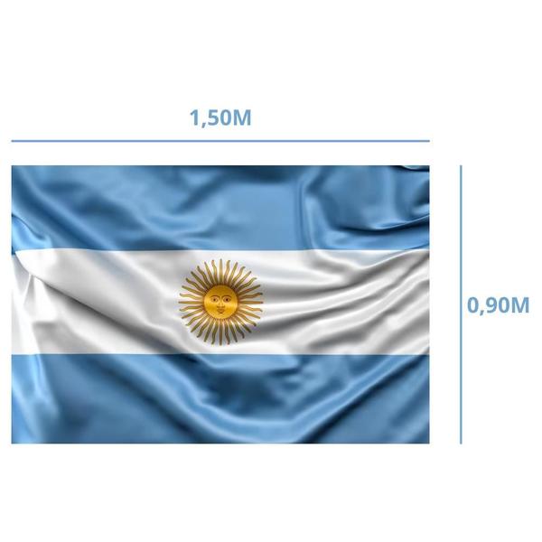 Imagem de Linda Bandeira Argentina Grande 1,5 x 0,9 M 2024