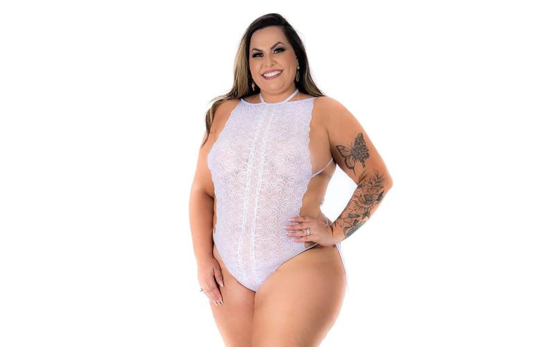 Lingerie Sex MINI BODY GOSTOSA PLUS BRANCO - PIMENTA SEXY - Body Feminino -  Magazine Achadinhosaline8