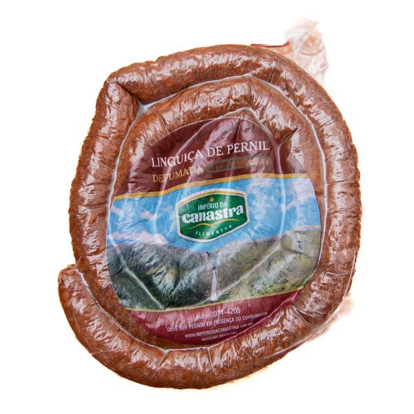 Linguiça de Pernil Defumada 450gr Império da Canastra, Região da Serra da Canastra Imagem de Linguiça de Pernil Defumada 450gr Império da Canastra, Região da Serra da Canastra