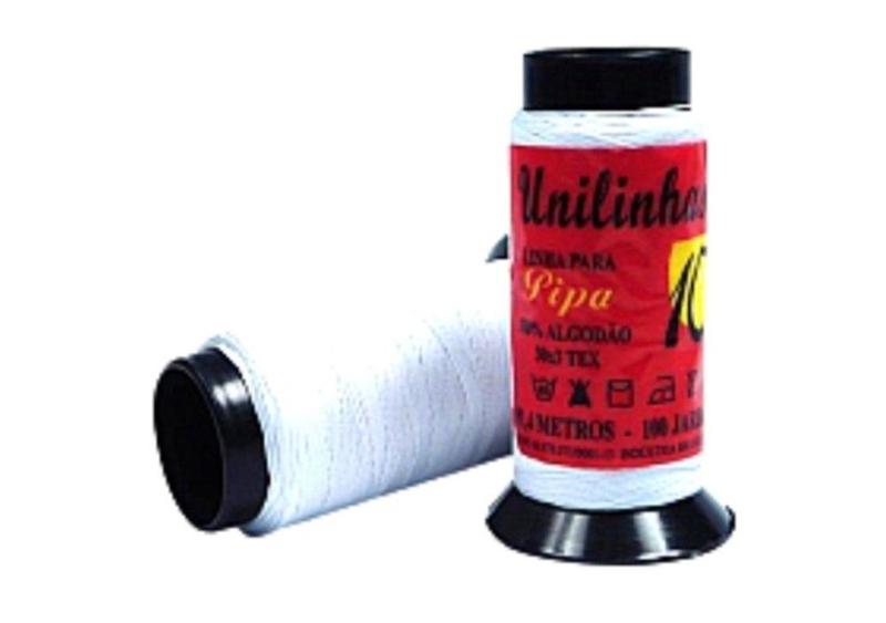 Imagem de Linha 10 de Pipa 100 jardas marca Unilinhas pacote com 36 tubos - Produto nacional