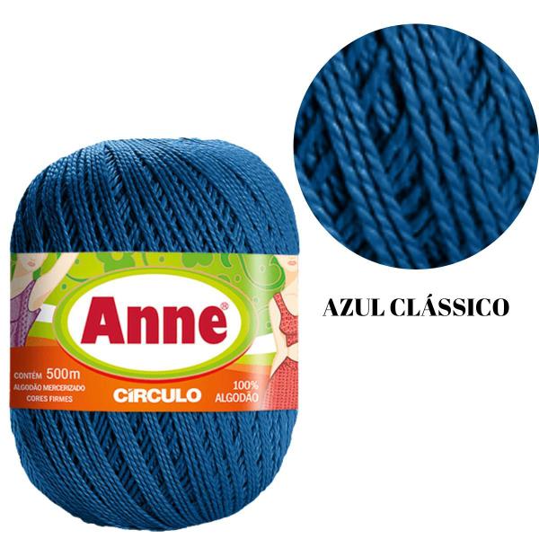 Imagem de Linha Anne 500 - 2770 Azul Clássico Círculo 500 Metros Tricô E Crochê