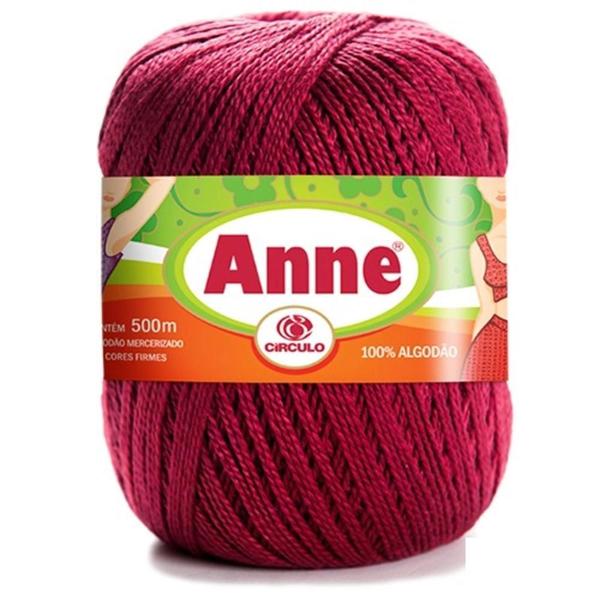 Linha Anne 500 Metros de 295 TEX e 100% Algodão Circulo para Crochê, Tricô, Bico, Barra, Artesanato e Amigurumi Imagem de Linha Anne 500 Metros de 295 TEX e 100% Algodão Circulo para Crochê, Tricô, Bico, Barra, Artesanato e Amigurumi