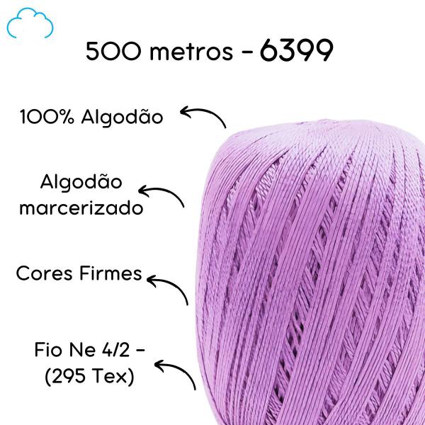 Imagem de Linha Artesanato De Costura Anne Crochê Tricot Maquina 500m