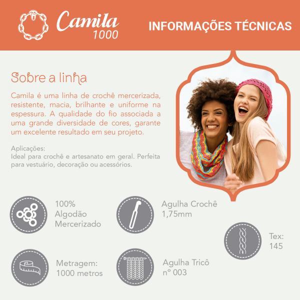 Imagem de Linha Camila 1000 Coats - Algodão Mercerizado - 150g Tex 145