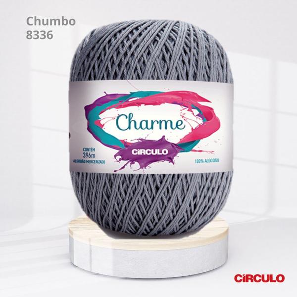 Imagem de Linha Charme Circulo 396mts Cor Cinza Chumbo 8336