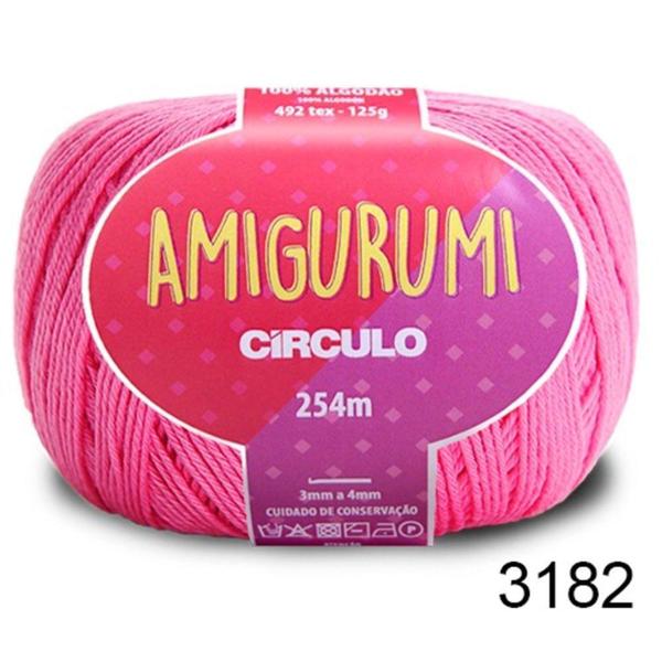 Imagem de Linha croche amigurumi circulo com 254m algodão 3182 pitaya