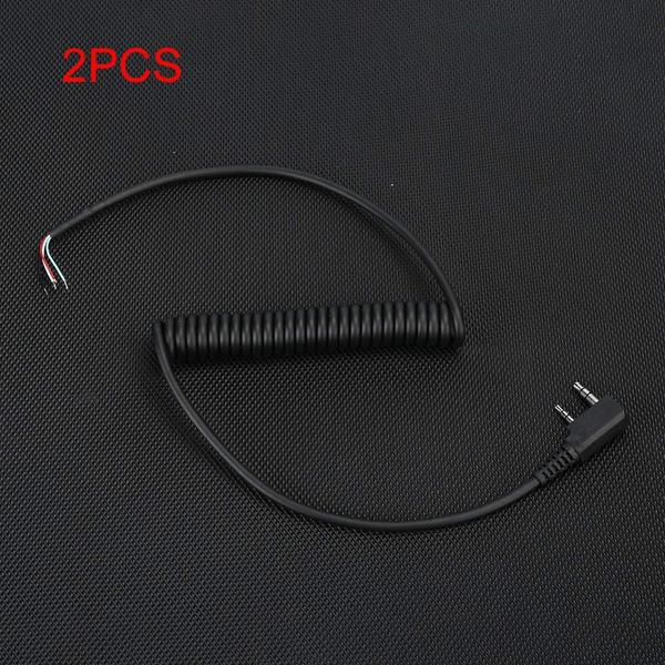 Imagem de Linha de cabo de microfone Zopsc Electric 2 pinos e 4 fios para Baofeng UV5R