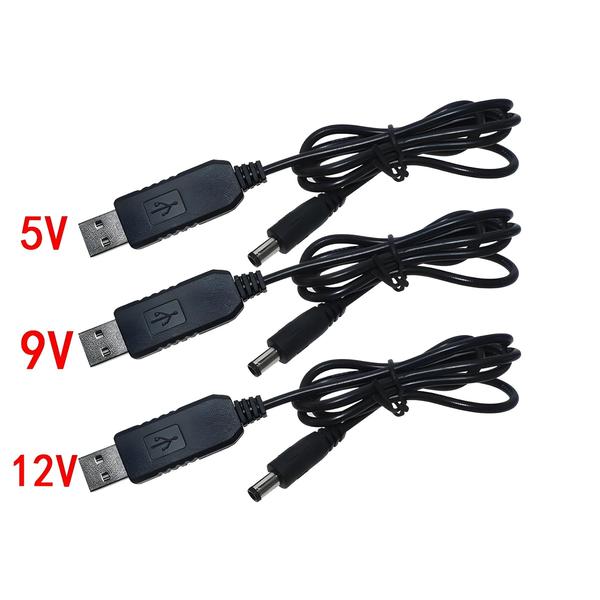 Imagem de Linha De Reforço De Energia USB DC 5V a 9V 12V Módulo Intensificador Conversor USB Cabo Adaptador